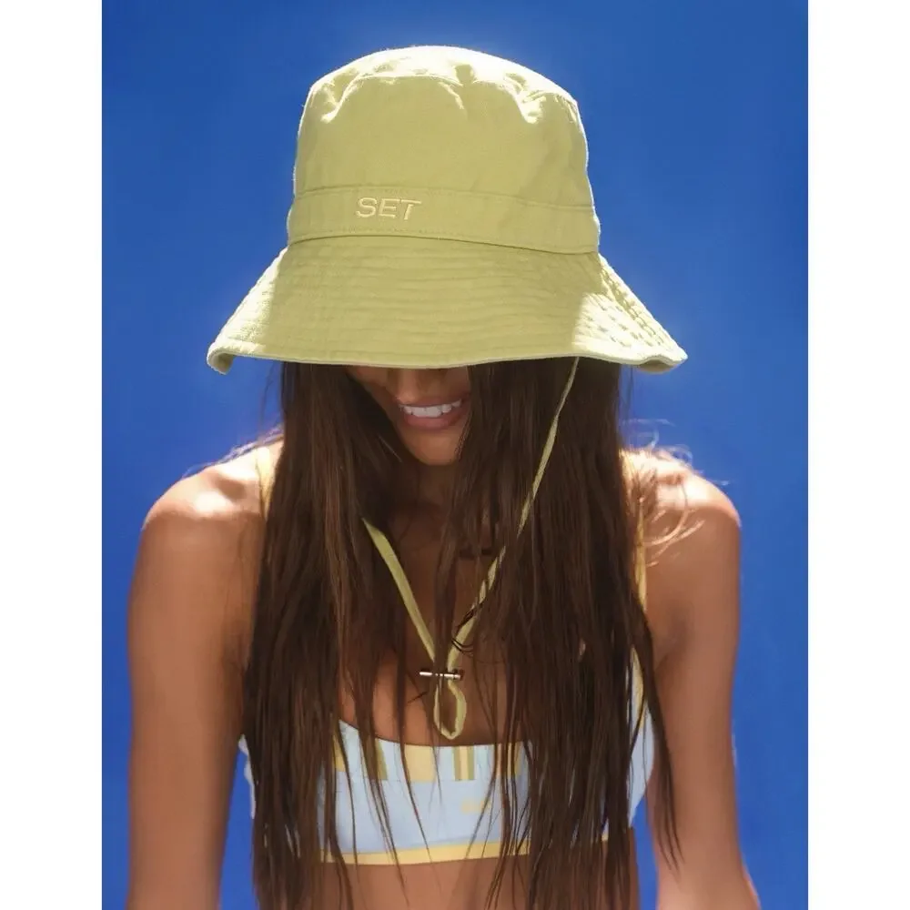 SET ACTIVE Cotton Twill Bucket Hat Womens Palma One Size